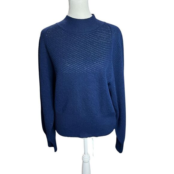 Rachel Comey Minito Top Navy Baby Alpaca Turtleneck Sweater Size M - Picture 4 of 9